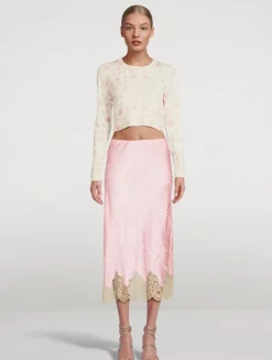 Adeanne Wool Sweater In Floral Print
