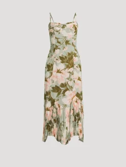 Aiko Corset Dress In Floral Print
