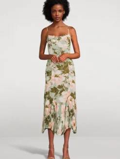 Aiko Corset Dress In Floral Print