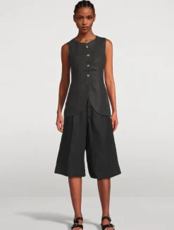 Amalie Linen Vest