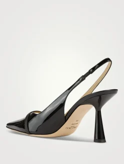Amita Patent Leather Slingback Pumps