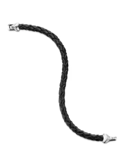 Armory® Bracelet In Brown Leather With Sterling Silver, 10.7mm