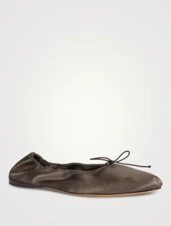 Awar Satin Ballet Flats