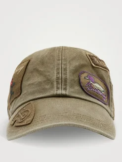 Badge Cotton Baseball Cap