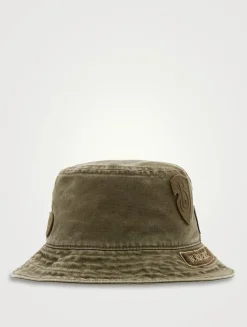 Badge Cotton Bucket Hat