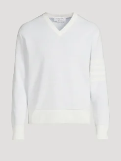 4-Bar Linen And Cotton Sweater