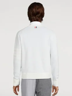 4-Bar Linen And Cotton Sweater