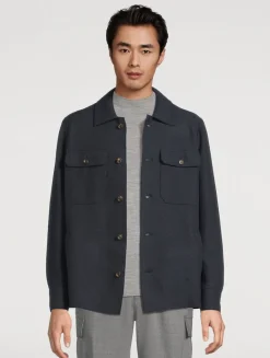 Boiled Wool Overshirt