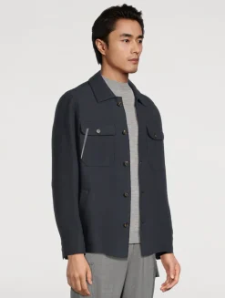 Boiled Wool Overshirt