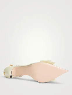 Bowow Leather Slingback Pumps