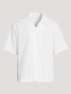 Boxy Poplin Short-Sleeve Shirt