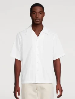 Boxy Poplin Short-Sleeve Shirt