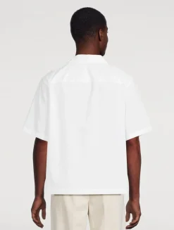 Boxy Poplin Short-Sleeve Shirt