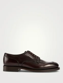 Burnished Calfskin Derby Shoes