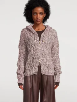 Cable-Knit Hoodie