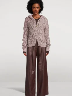 Cable-Knit Hoodie