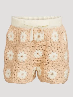 Cascadian Cotton Crochet Shorts
