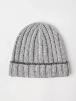 Cashmere Rib Knit Beanie