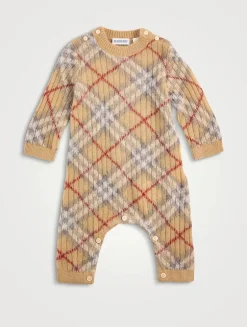 Check Alpaca Wool And Silk Jumpsuit