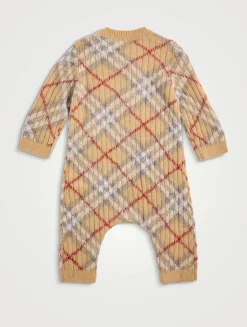 Check Alpaca Wool And Silk Jumpsuit