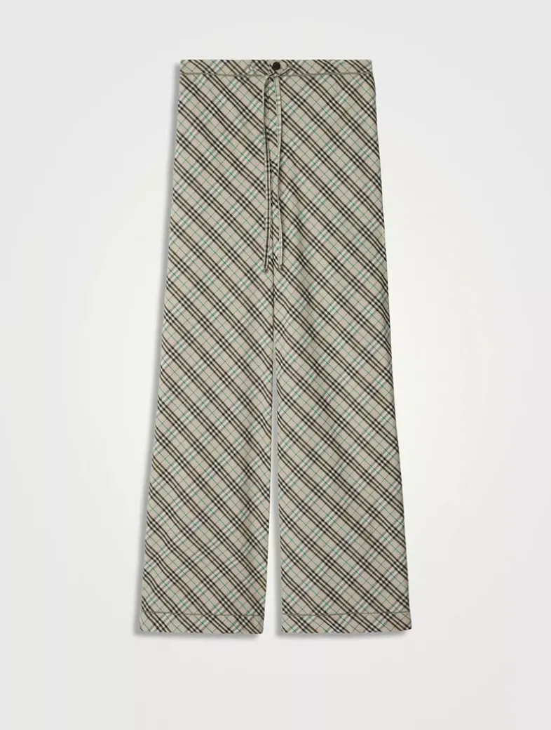 Check Cotton Pyjama Trousers