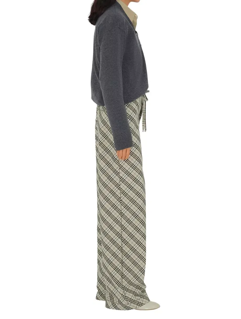 Check Cotton Pyjama Trousers
