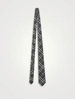 Check Silk Tie