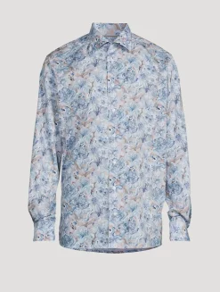 Contemporary-Fit Elevated Shirt In Floral Print