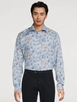 Contemporary-Fit Elevated Shirt In Floral Print