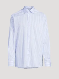 Contemporary-Fit Elevated Shirt In Bengal Stripe Print