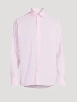 Contemporary-Fit Pique Long-Sleeve Shirt