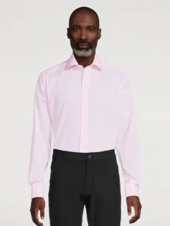 Contemporary-Fit Pique Long-Sleeve Shirt
