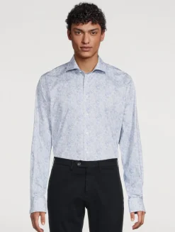 Contemporary-Fit Shirt In Signature Motif Print