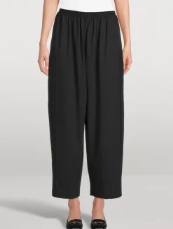 Cropped Wide-Leg Trousers