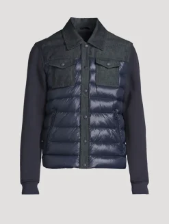 Donovan Quilted Contrast Snap Jacket