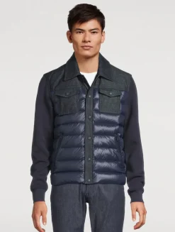 Donovan Quilted Contrast Snap Jacket