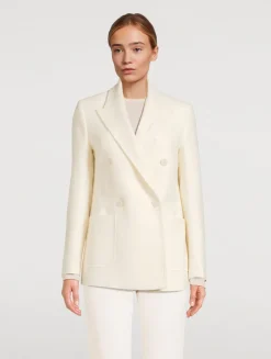 Double-Breasted Wool Blazer