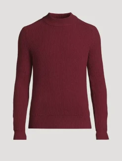 Fair Trade Cashmere Ribbed Roundneck Sweater