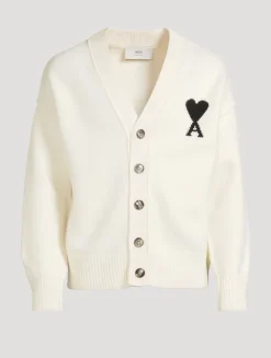 Felted Merino Wool Knit Cardigan