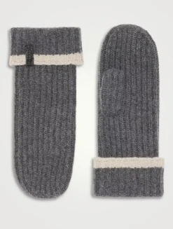 Knit Mittens With Monili