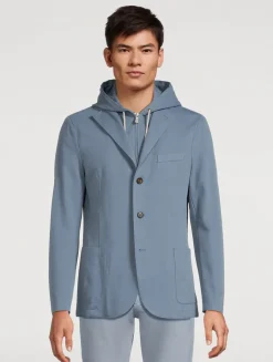 Laser-Cut Jacket With Removable Hood