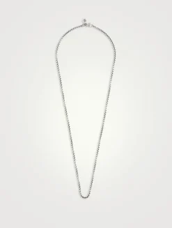 2.7MM Silver Box Chain Necklace