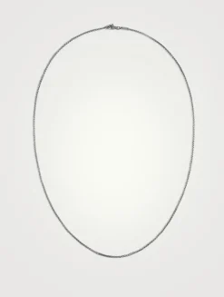 2mm Silver Box Chain Necklace