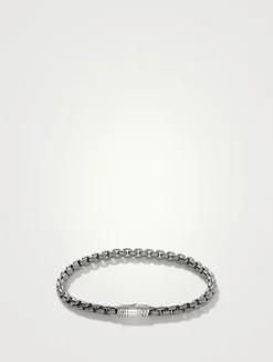 4.8mm Sterling Silver Box Chain Bracelet