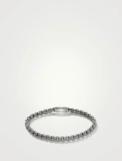 4.8mm Sterling Silver Box Chain Bracelet