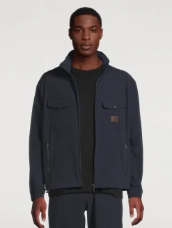 Nylon Seersucker Blouson Jacket