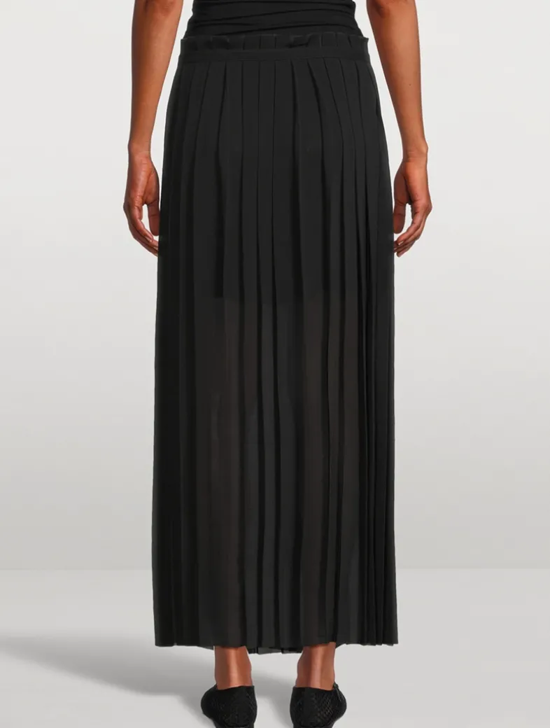 Pleated Maxi Skirt