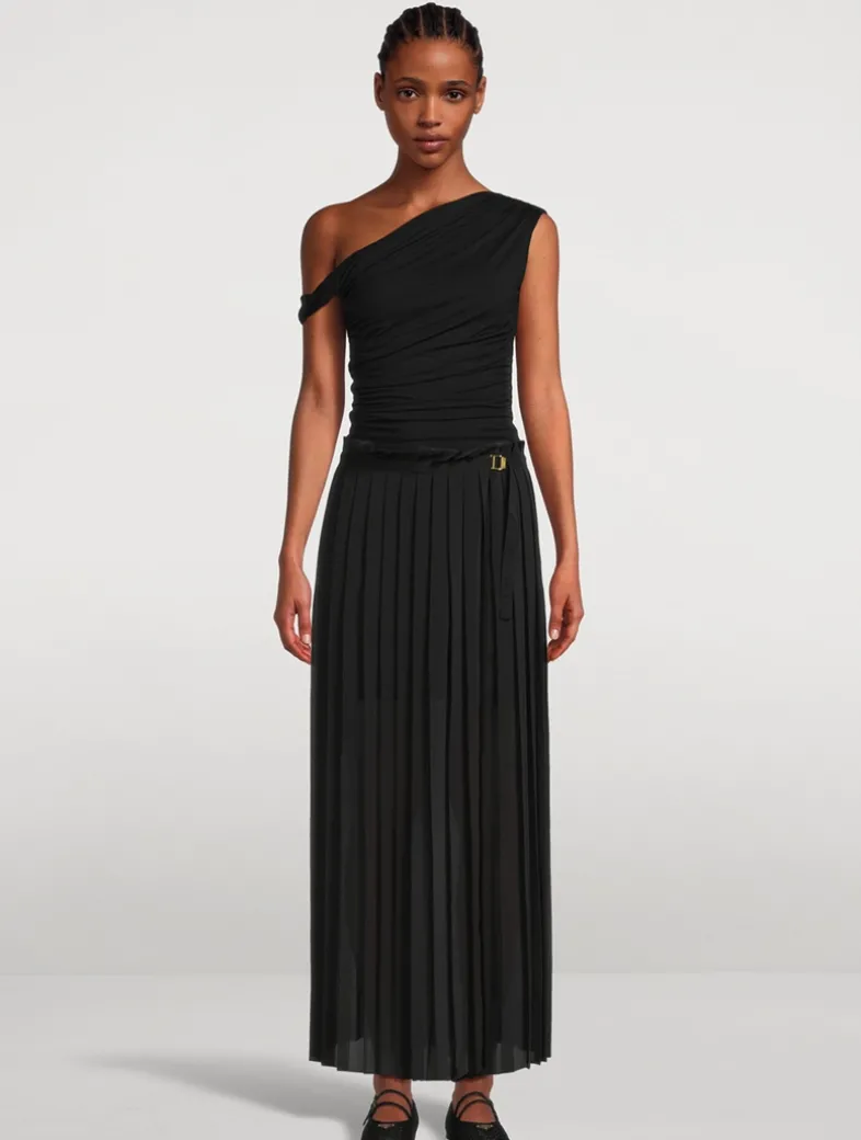 Pleated Maxi Skirt