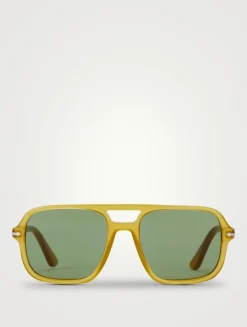 0PO3328S Aviator Sunglasses