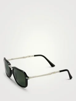 0PO3330S Foldable Square Sunglasses